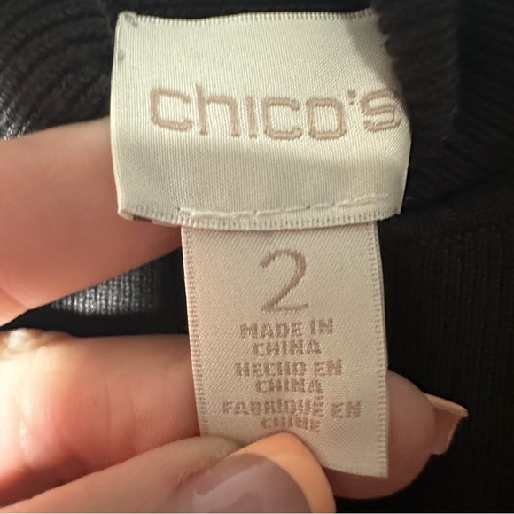 Chico’s Brown Turtleneck with Ribbed Sides Sweater Size 2 (Large) - Picture 5 of 7